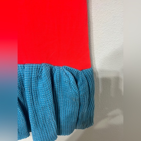 RARE Roksanda Ilincic Suzu Color Block wool Dress Size 10 - Picture 9 of 13